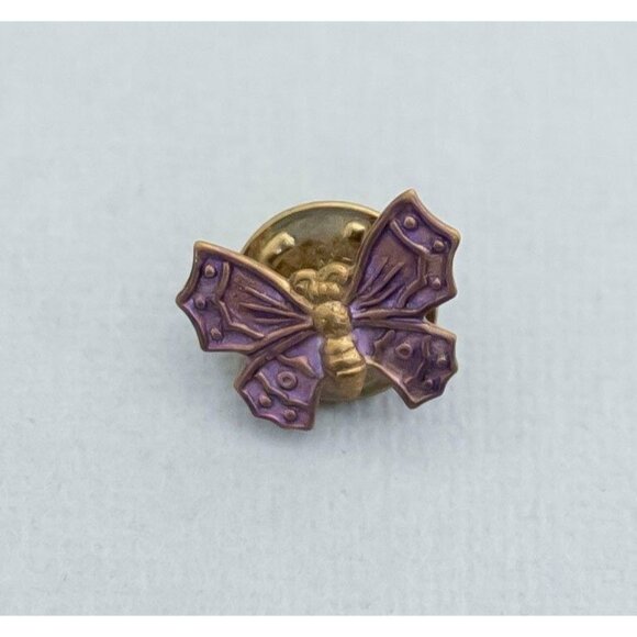 Vintage Purple Wing Butterfly Pin CY1 - Picture 1 of 2